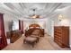 An expansive main bedroom with a decorative ceiling and ample closet space at 1070 Cureton Dr, Austell, GA 30106