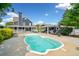 In-ground pool with a patio and plenty of space for outdoor entertaining and relaxing at 2545 Hickory Level Rd, Villa Rica, GA 30180