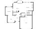First-floor floorplan showing dining room, living room, kitchen, office and garage at 3400 Dencrest Se Ct, Smyrna, GA 30080