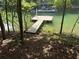 View of a wooden dock on the water at 5345 Pilgrim Point Rd, Cumming, GA 30041