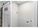 A well-lit laundry room offers convenient fixtures for laundry appliances at 5345 Pilgrim Point Rd, Cumming, GA 30041