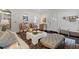 Cozy living room with a stone fireplace, stylish seating, and beautiful decor at 1748 N Pelham Ne Rd, Atlanta, GA 30324