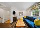 Charming living room showcasing a comfortable sofa, decorative pillows, and stylish decor at 1748 N Pelham Ne Rd, Atlanta, GA 30324