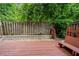 Outdoor deck features seating and a wooden fence, creating a private, outdoor space at 1924 Variations Ne Dr, Atlanta, GA 30329