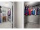A spacious walk-in closet provides ample storage for an organized wardrobe at 237 Parc Drive Dr, Canton, GA 30114