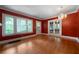 Spacious living room with hardwood floors, white trim, and bright windows at 1276 Lanier Ne Blvd, Atlanta, GA 30306