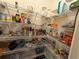 Pantry with wire shelving provides ample storage for food and household items at 349 Bald Rock Rd, Oxford, GA 30054