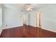 Bedroom with hardwood floors and closet at 1331 Memorial Se Dr, Atlanta, GA 30317