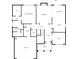 Layout showcases primary bedroom, living room, kitchen, dining area, and office spaces on the first floor at 1607 Boulder Walk Se Dr, Atlanta, GA 30316
