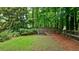 Backyard with a cozy fire pit area, ideal for outdoor gatherings at 8895 Club River Dr, Roswell, GA 30076
