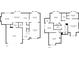 Detailed floor plans showcasing layout of the first and second floors at 8895 Club River Dr, Roswell, GA 30076