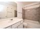 Bathroom featuring a tub and shower combo at 136 Parkstone Way, Marietta, GA 30066