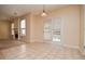 Bright breakfast nook with tile flooring and access to the backyard at 136 Parkstone Way, Marietta, GA 30066