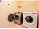 Modern laundry room with washer and dryer hookups at 136 Parkstone Way, Marietta, GA 30066