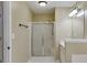 Cozy bathroom featuring a shower stall and sink at 5077 Fieldview Dr, Douglasville, GA 30135