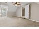 Bedroom featuring plush carpeting, a ceiling fan, and natural light at 1333 Laura Ln, Austell, GA 30168