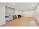 Basement area with recessed lighting, wood-look floors, a kitchenette, and room for activities at 2585 Drew Valley Ne Rd, Brookhaven, GA 30319
