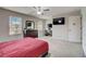 Comfortable bedroom with a ceiling fan and two windows for great natural light at 1173 Gaines St, Jonesboro, GA 30238