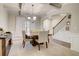 Formal dining room with coffered ceilings and view into the stairway at 1173 Gaines St, Jonesboro, GA 30238