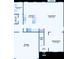 First floor plan showing kitchen, living room, dining room, garage, and bathroom dimensions at 1173 Gaines St, Jonesboro, GA 30238