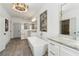 A spacious bathroom featuring a freestanding tub, walk-in shower, and granite countertops at 1241 Hightower Nw Xing, Marietta, GA 30060