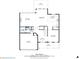 Detailed floor plan of the first floor, showing the layout of the living room, kitchen, dining room, and garage at 3415 Kenyon Creek Nw Dr, Kennesaw, GA 30152