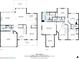 Comprehensive floor plan highlighting room dimensions, including the living room, kitchen, bedrooms, and bathrooms at 3415 Kenyon Creek Nw Dr, Kennesaw, GA 30152
