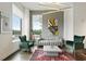 Comfortable living room featuring modern artwork, a plush sofa, stylish chairs, and large windows for natural light at 3820 Roswell Ne Rd # 510, Atlanta, GA 30342