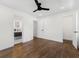 Bedroom with hardwood floors and ensuite bathroom at 1603 Ezra Church Nw Dr, Atlanta, GA 30314