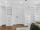 Walk-in closet with custom shelving and storage space in a modern style at 1603 Ezra Church Nw Dr, Atlanta, GA 30314
