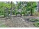Large backyard with wooded surroundings and a fenced perimeter creates a peaceful outdoor setting at 1882 Flowering Dr, Grayson, GA 30017