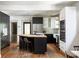 Modern kitchen features black and white cabinetry and a kitchen island at 1256 Euclid Ne Ave, Atlanta, GA 30307