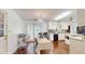 Bright kitchen with hardwood floors, island, stainless steel appliances and an open layout at 6 Fairfield Dr, Ellenwood, GA 30294