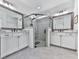 Spacious main bathroom featuring double sinks and a modern shower at 603 Canyon Overlook, Canton, GA 30114