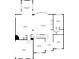 An open-concept main level floor plan with kitchen, living room, dining room, and garage dimensions at 2604 Heltonwood Ct, Buford, GA 30519