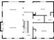 Floor plan showing the living room, dining area, kitchen, bedroom, foyer, entry, and bath at 179 Hogan Rd, Brooks, GA 30205