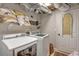 A functional laundry room featuring a modern washer and dryer at 179 Hogan Rd, Brooks, GA 30205