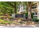 Stone sign and landscaping at 'The Habersham of Buckhead' private residence at 3655 Habersham Ne Rd # 203, Atlanta, GA 30305