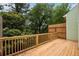 Back deck with a wood fence at 1368 Poplar Pointe Se, Smyrna, GA 30082