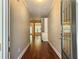 Bright entryway with hardwood floors leading to open living spaces at 2141 Spikerush Way, Buford, GA 30519