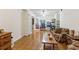Cozy living room with hardwood flooring, comfortable seating, and a ceiling fan at 33 Evans Pt, Dallas, GA 30157