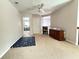 Versatile bonus room featuring neutral walls and carpet with ceiling fan at 5850 Shiloh Woods Dr, Cumming, GA 30040