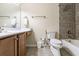 Clean bathroom featuring a shower and vanity at 105 North River Dr # A, Atlanta, GA 30350