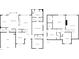 An overview of the house plan featuring living spaces and bedrooms on two floors at 543 Serene Waters Trl, Jonesboro, GA 30236