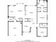 An architectural floor plan including kitchen, living room, bedrooms with measurements at 543 Serene Waters Trl, Jonesboro, GA 30236