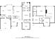 Detailed floor plan layout featuring two floors and dimensions of each room at 543 Serene Waters Trl, Jonesboro, GA 30236