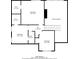 Second floor layout displaying bedrooms and stairs at 543 Serene Waters Trl, Jonesboro, GA 30236