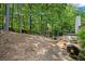 Backyard deck features a hot tub and private seating among the lush surroundings at 10650 Colony Glen Dr, Johns Creek, GA 30022