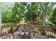 Wooden deck with a peaceful outdoor seating area, perfect for relaxation at 2577 Abbotts Glen Nw Dr, Acworth, GA 30101