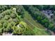 Aerial view of property surrounded by lush trees and foliage at 945 Tiber Cir, Alpharetta, GA 30022